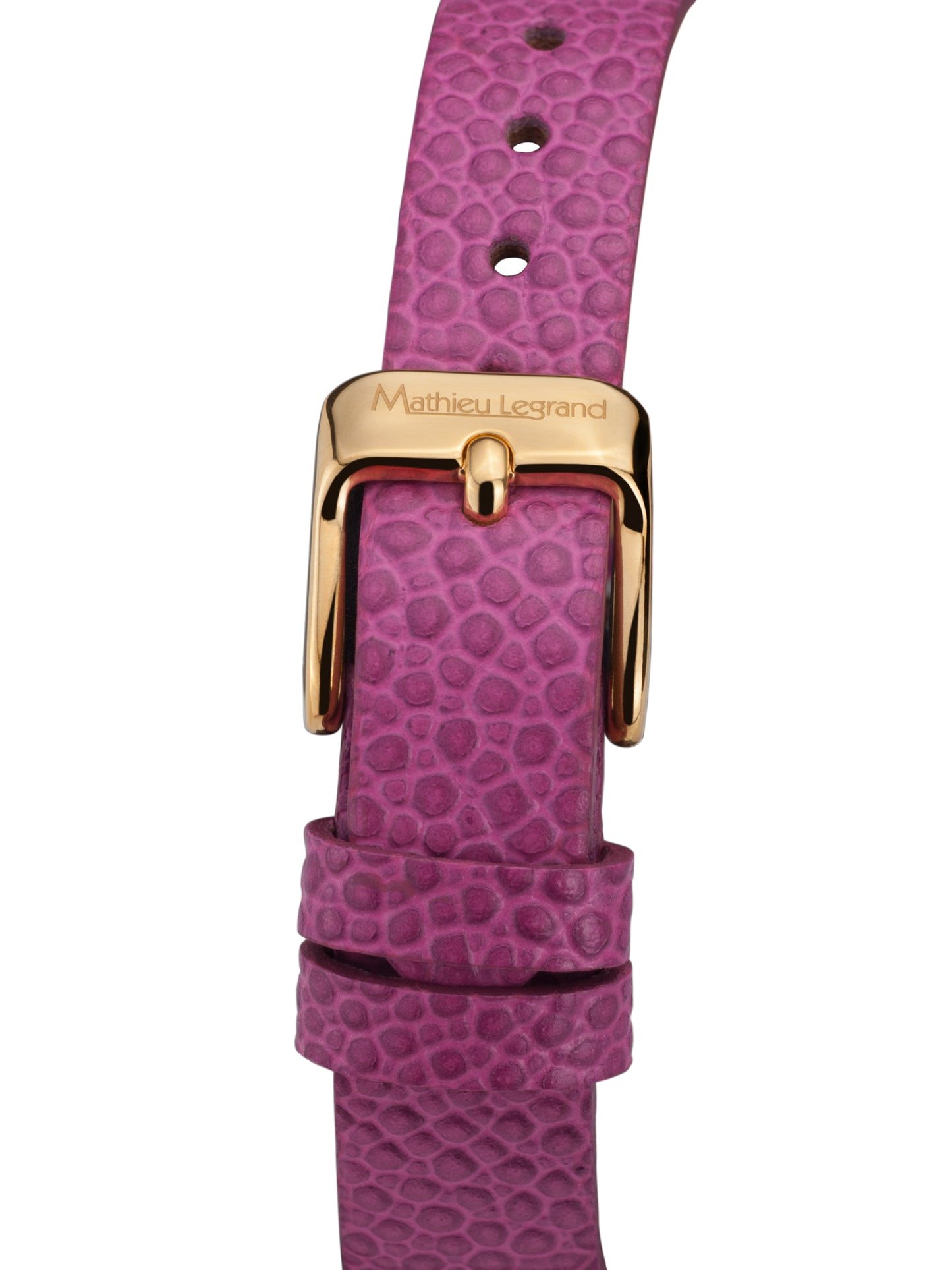 Automatic watches — Papillon — Mathieu Legrand — gold IP violet leather