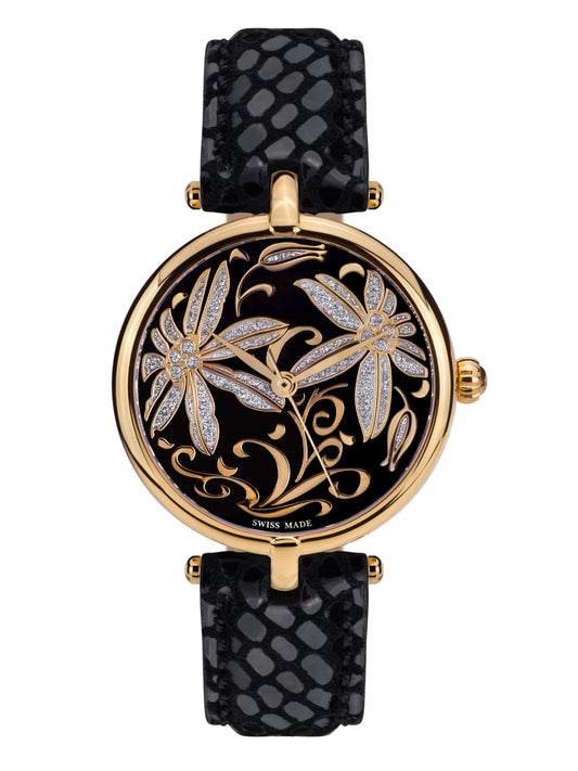 Automatic watches — Fleurs Volantes — Mathieu Legrand — gold IP black