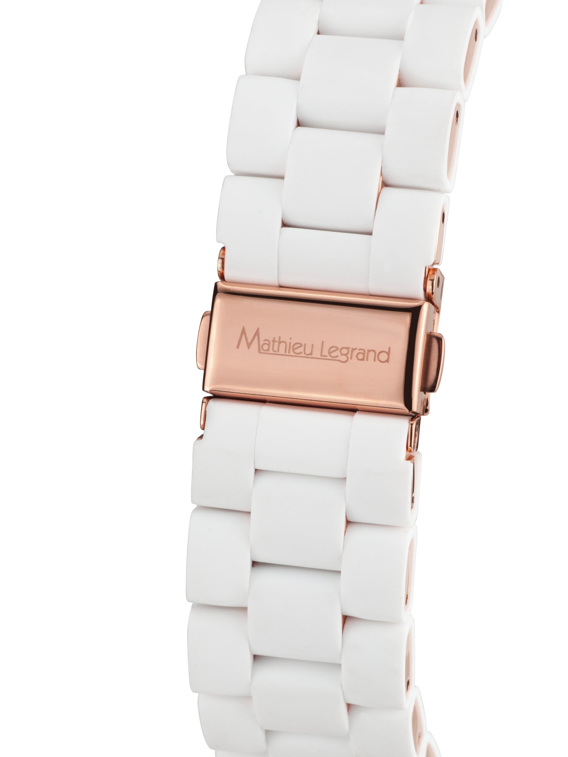 Automatic watches — Nacré — Mathieu Legrand — rosegold IP silver silicone