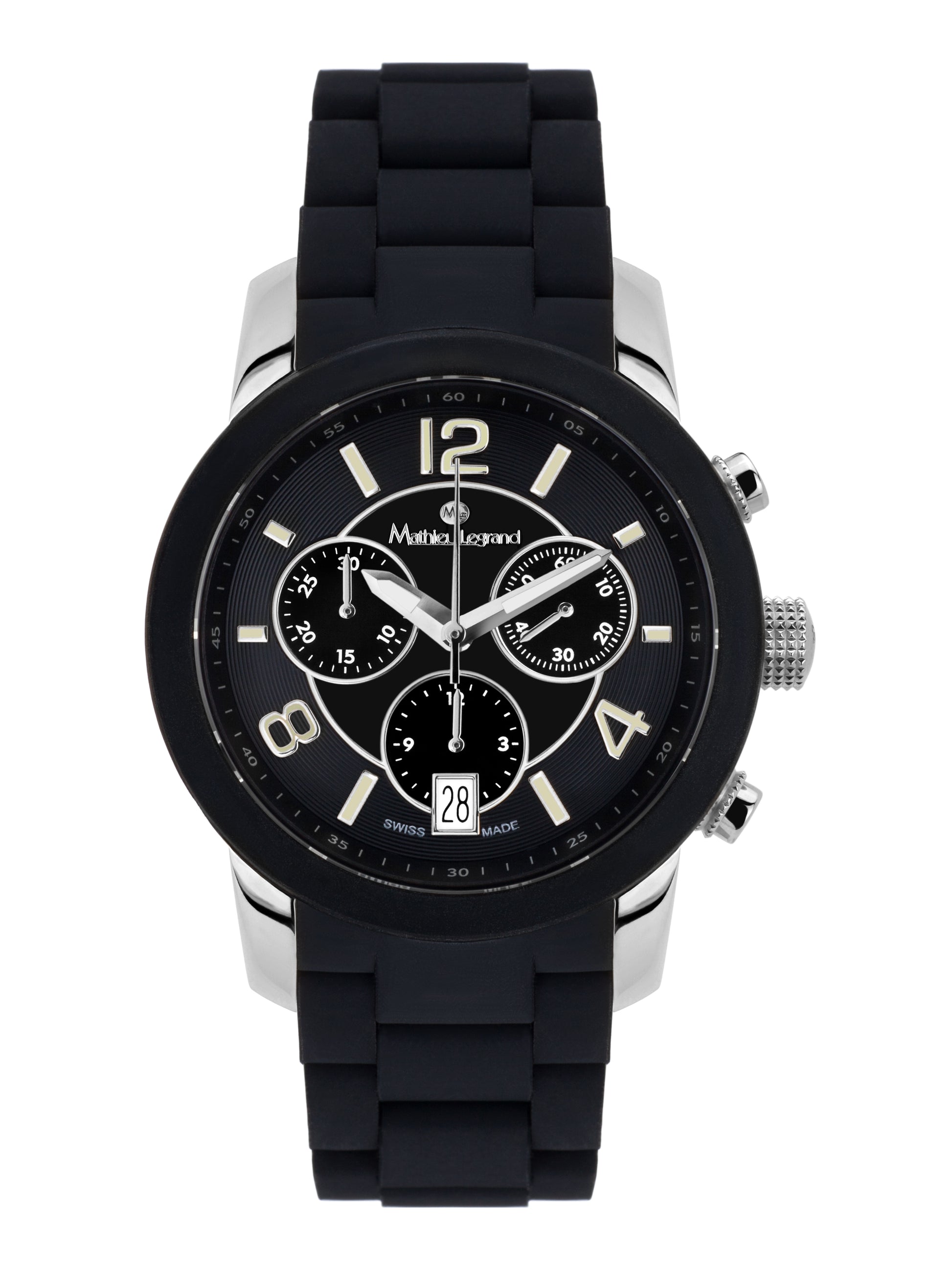 Automatic watches — Nacré — Mathieu Legrand — steel black silicone