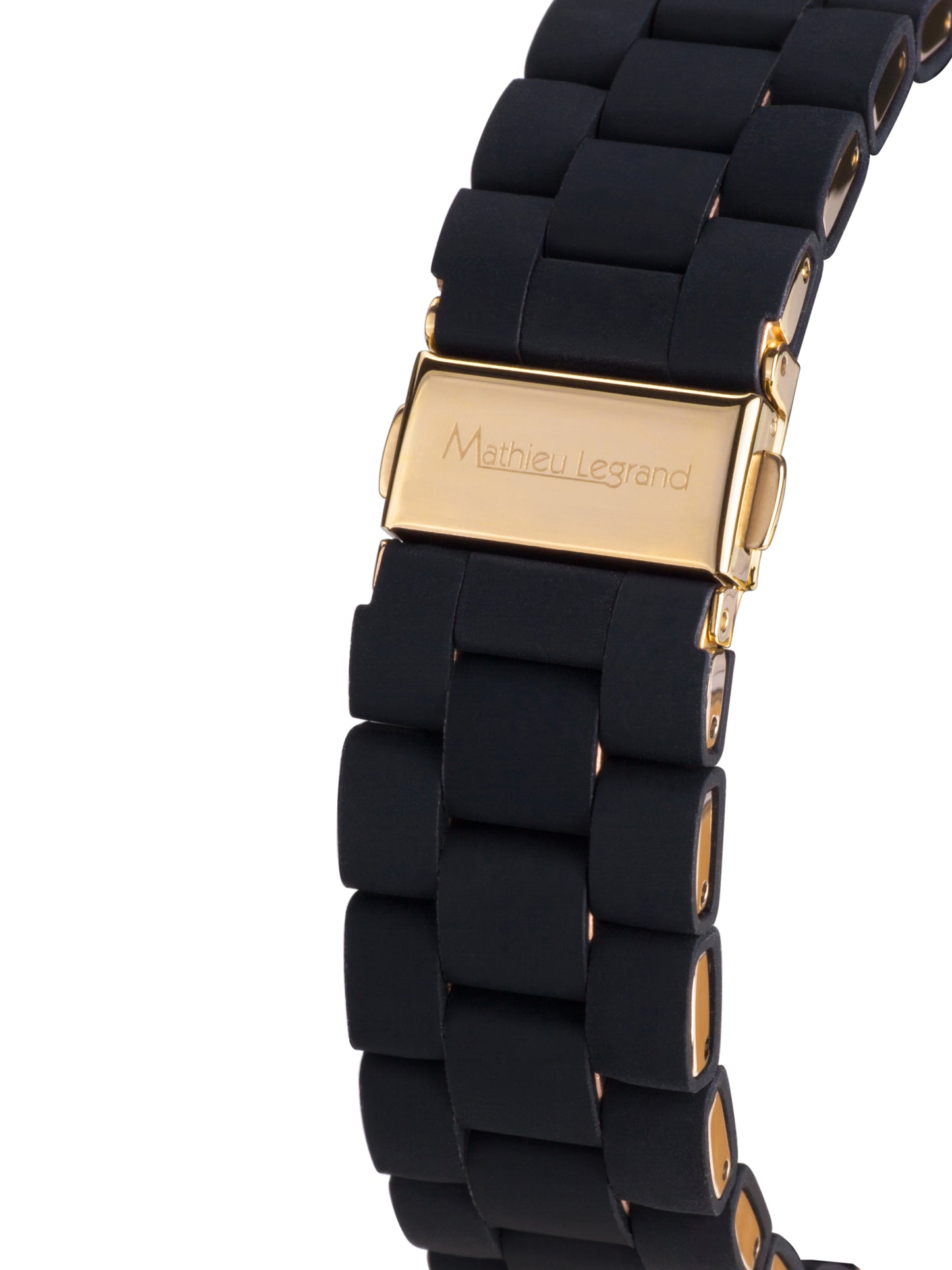 Automatic watches — Nacré — Mathieu Legrand — gold IP black silicone