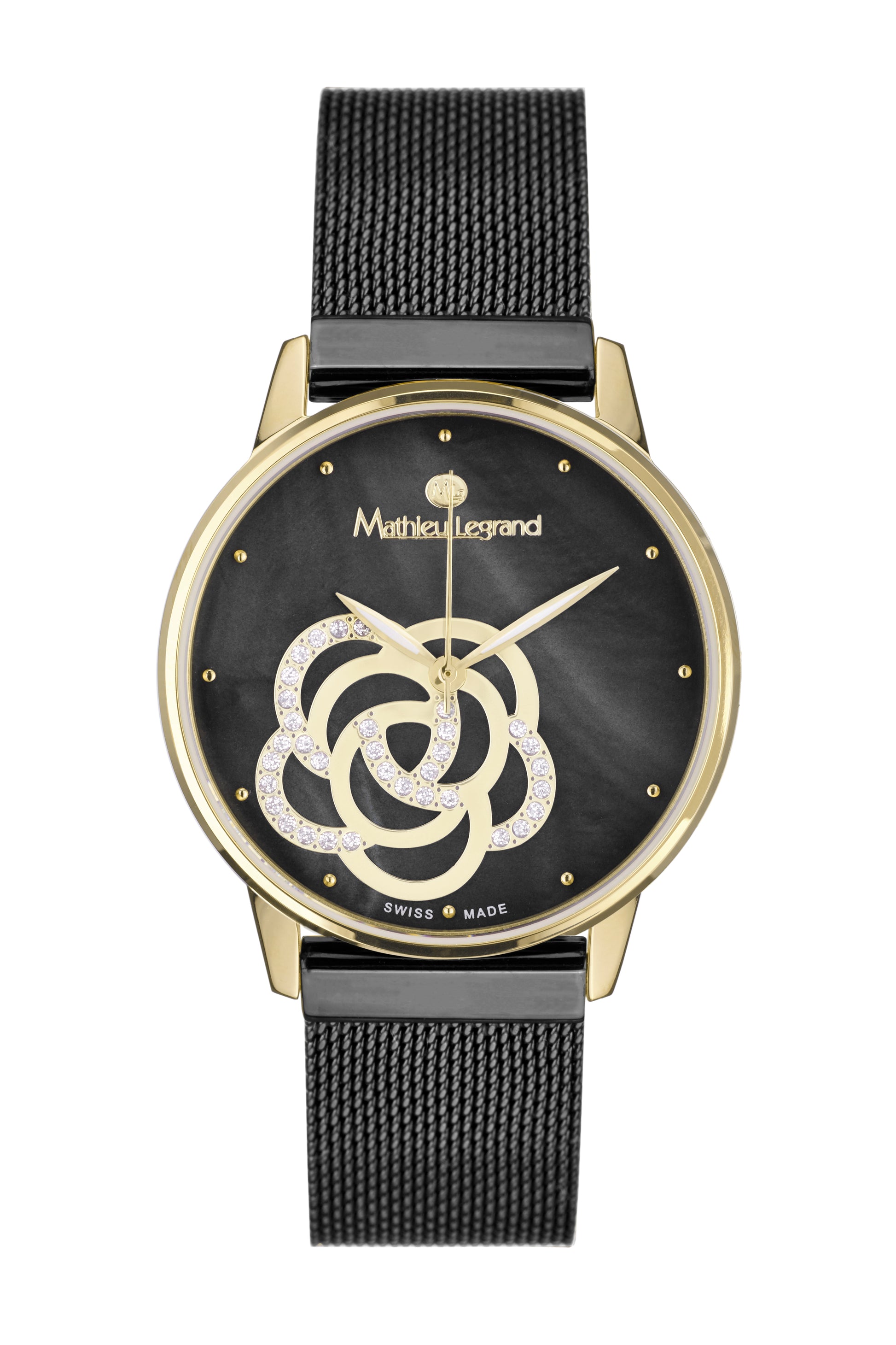 Automatic watches — Galantine — Mathieu Legrand — gold IP black mother of pearl black