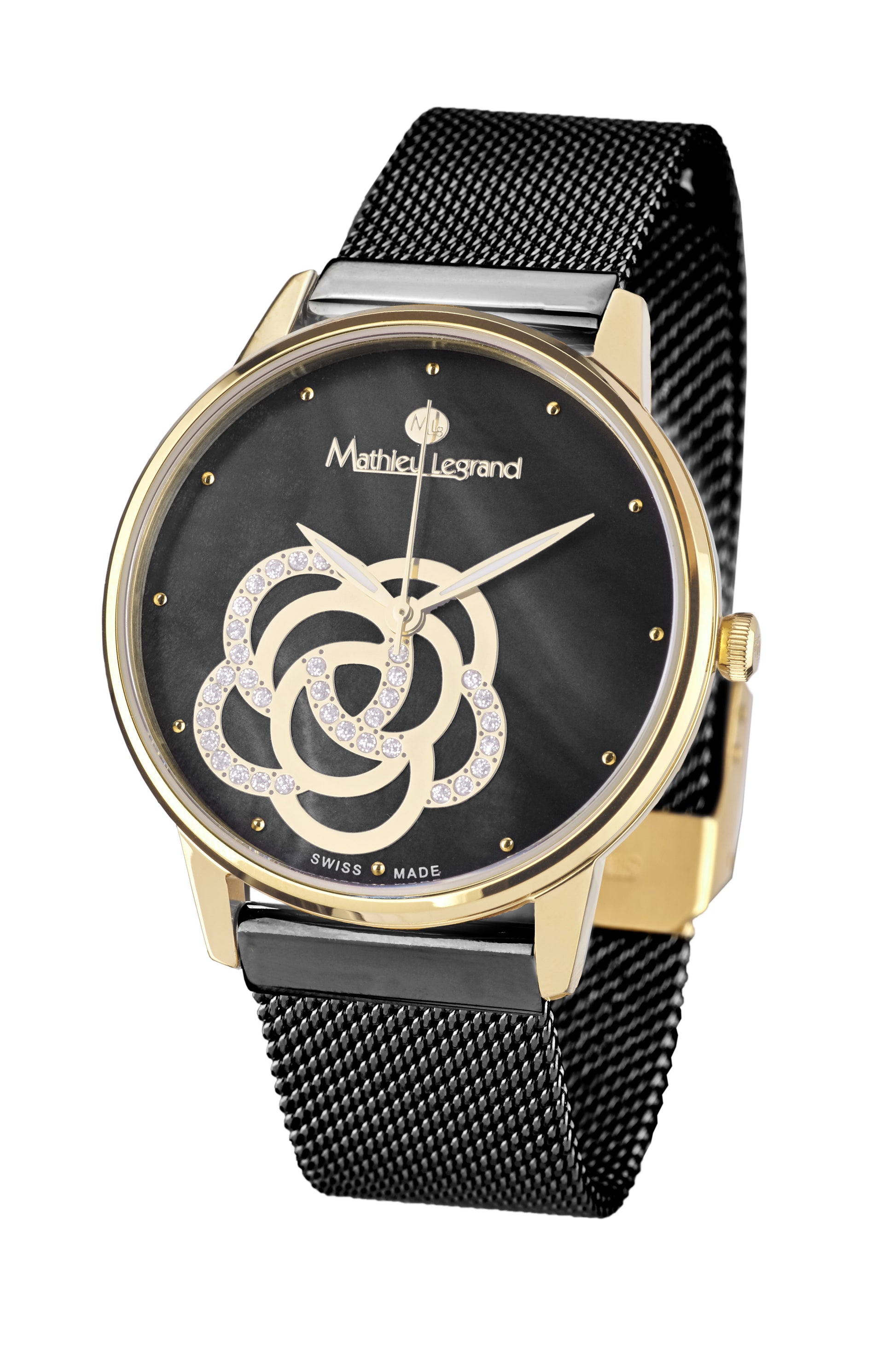 Automatic watches — Galantine — Mathieu Legrand — gold IP black mother of pearl black