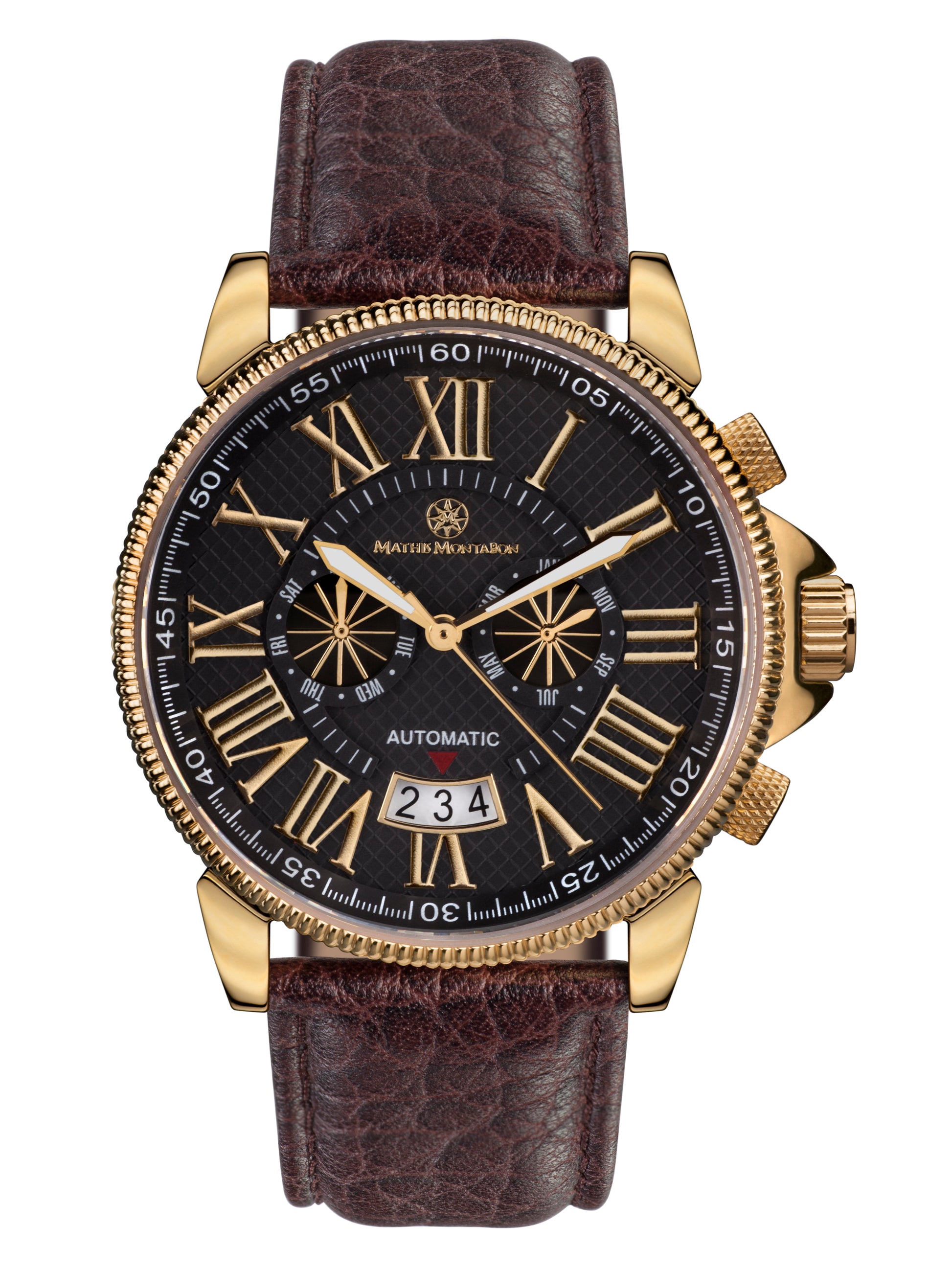 Automatic watches — Classique Moderne — Mathis Montabon — gold schwarz Leder