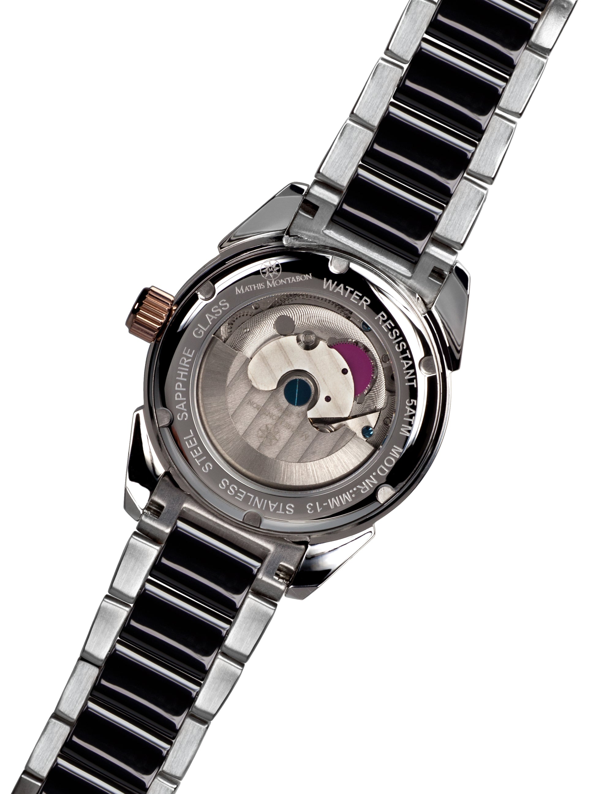 Automatic watches — La Magnifique — Mathis Montabon — rosegold schwarz Zirkonia