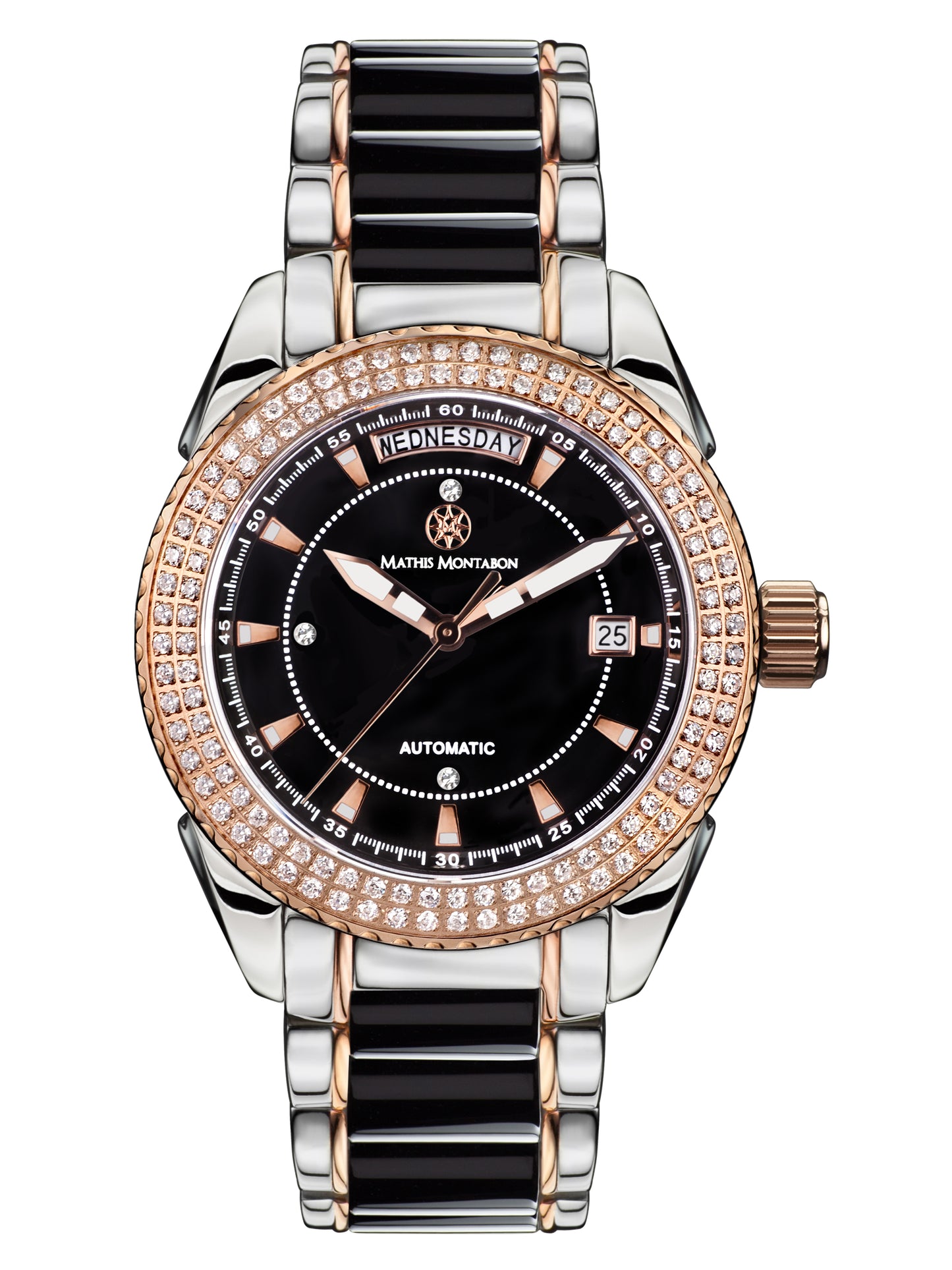 Automatic watches — La Magnifique — Mathis Montabon — rosegold schwarz Zirkonia
