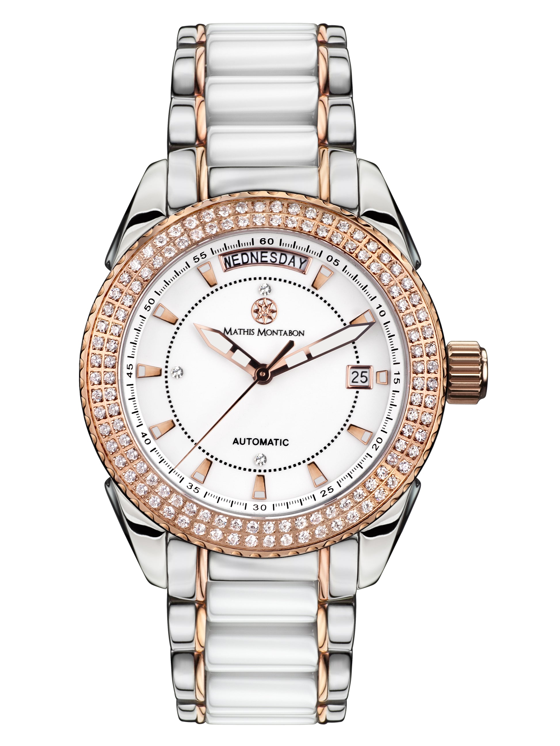 Automatic watches — La Magnifique — Mathis Montabon — rosegold weiss Zirkonia