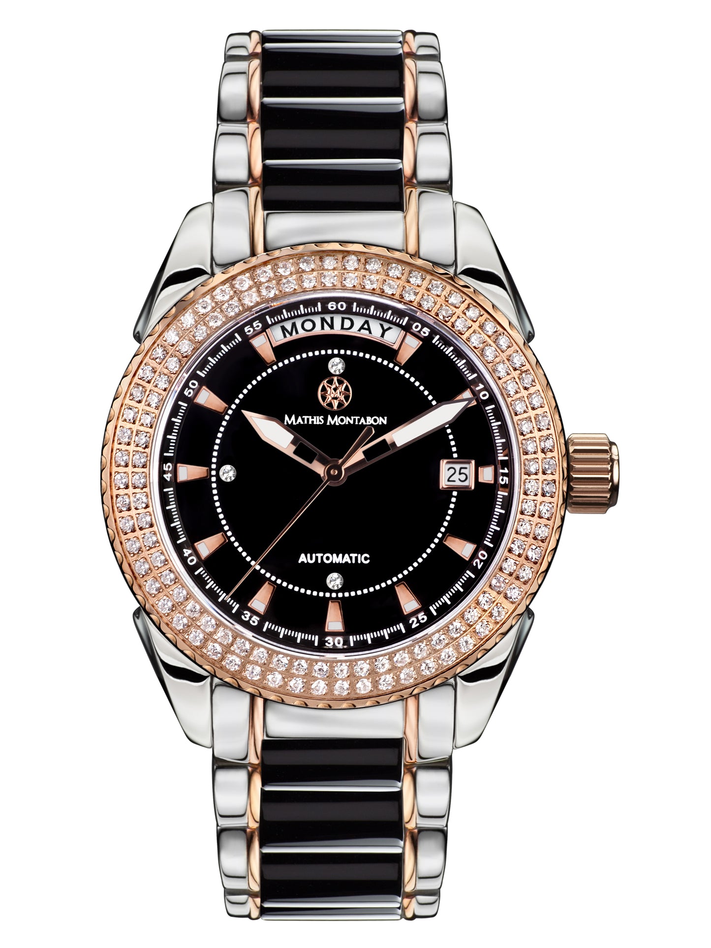 Automatic watches — La Magnifique — Mathis Montabon — rosegold schwarz Zirkonia II