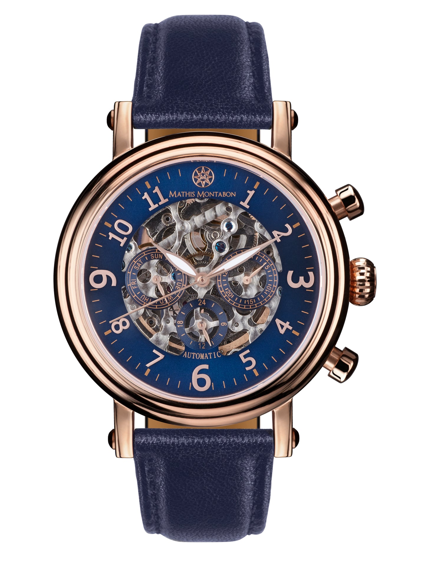 Automatic watches — Executive — Mathis Montabon — rosegold blau