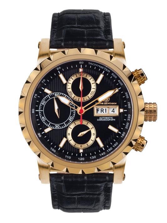 Automatic watches — Le Chronographe — Mathis Montabon — gold schwarz