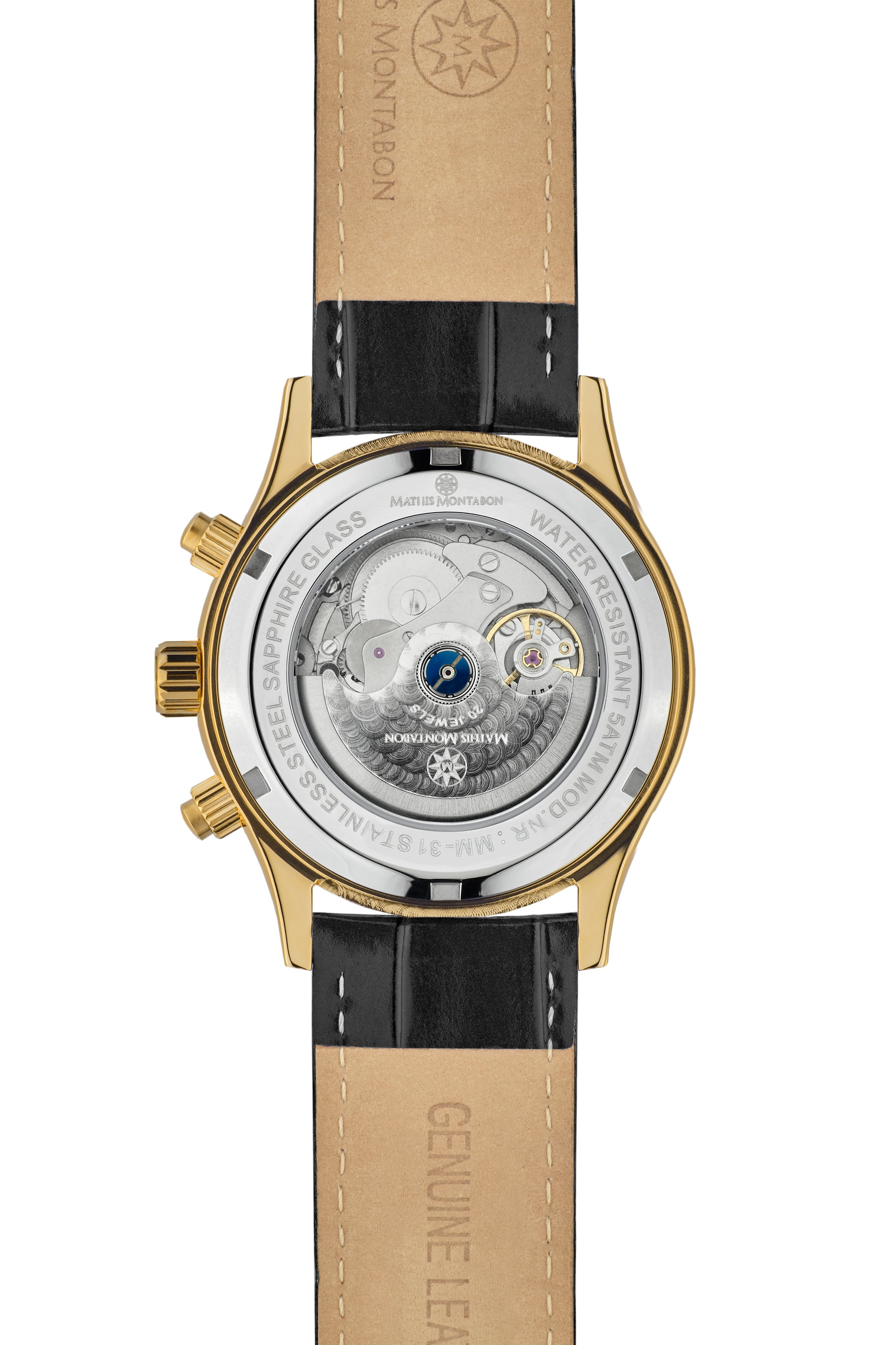 Automatic watches — Aventurier — Mathis Montabon — gold black leather