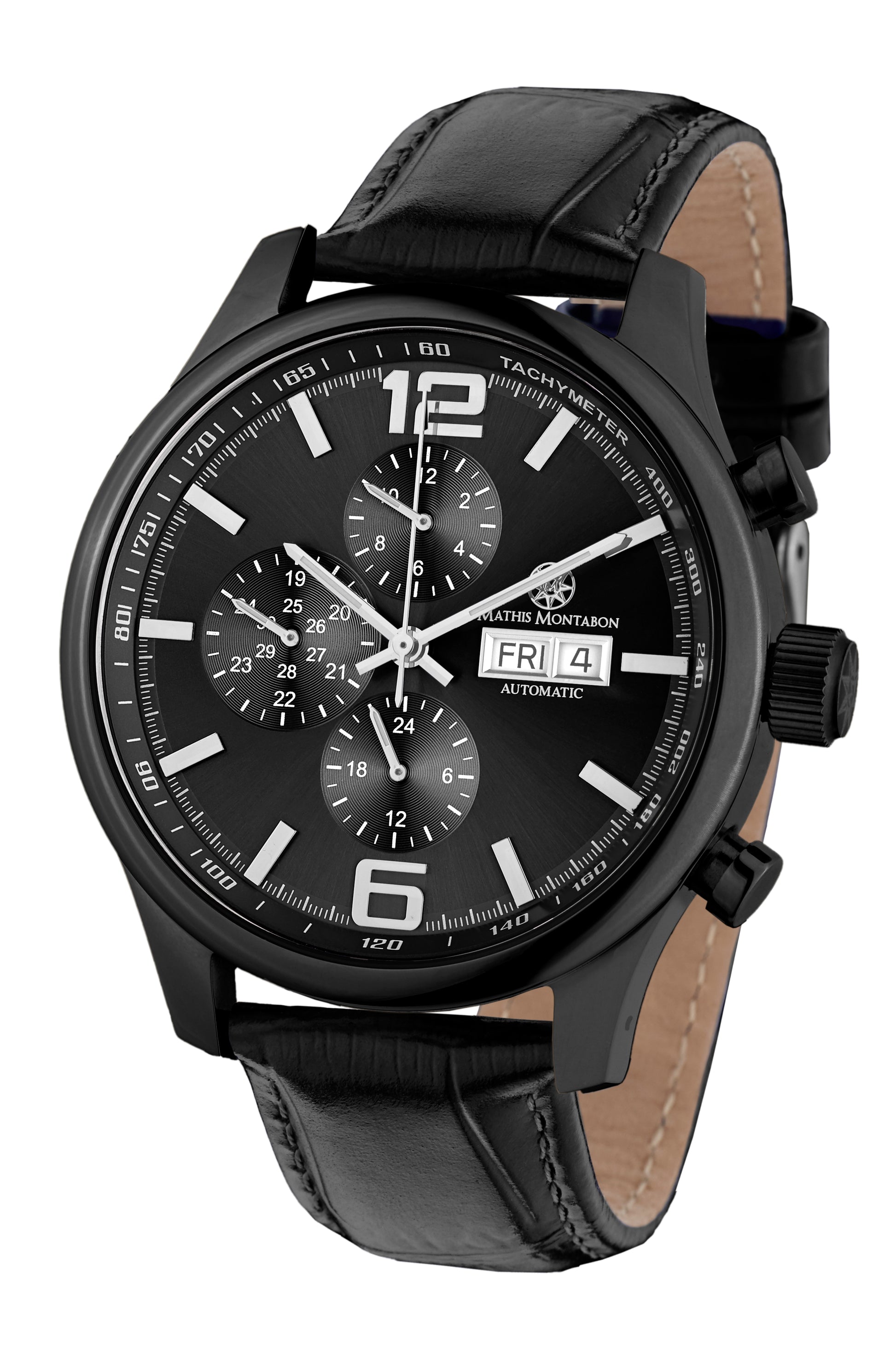 Automatic watches — Grande Date II — Mathis Montabon — IP schwarz