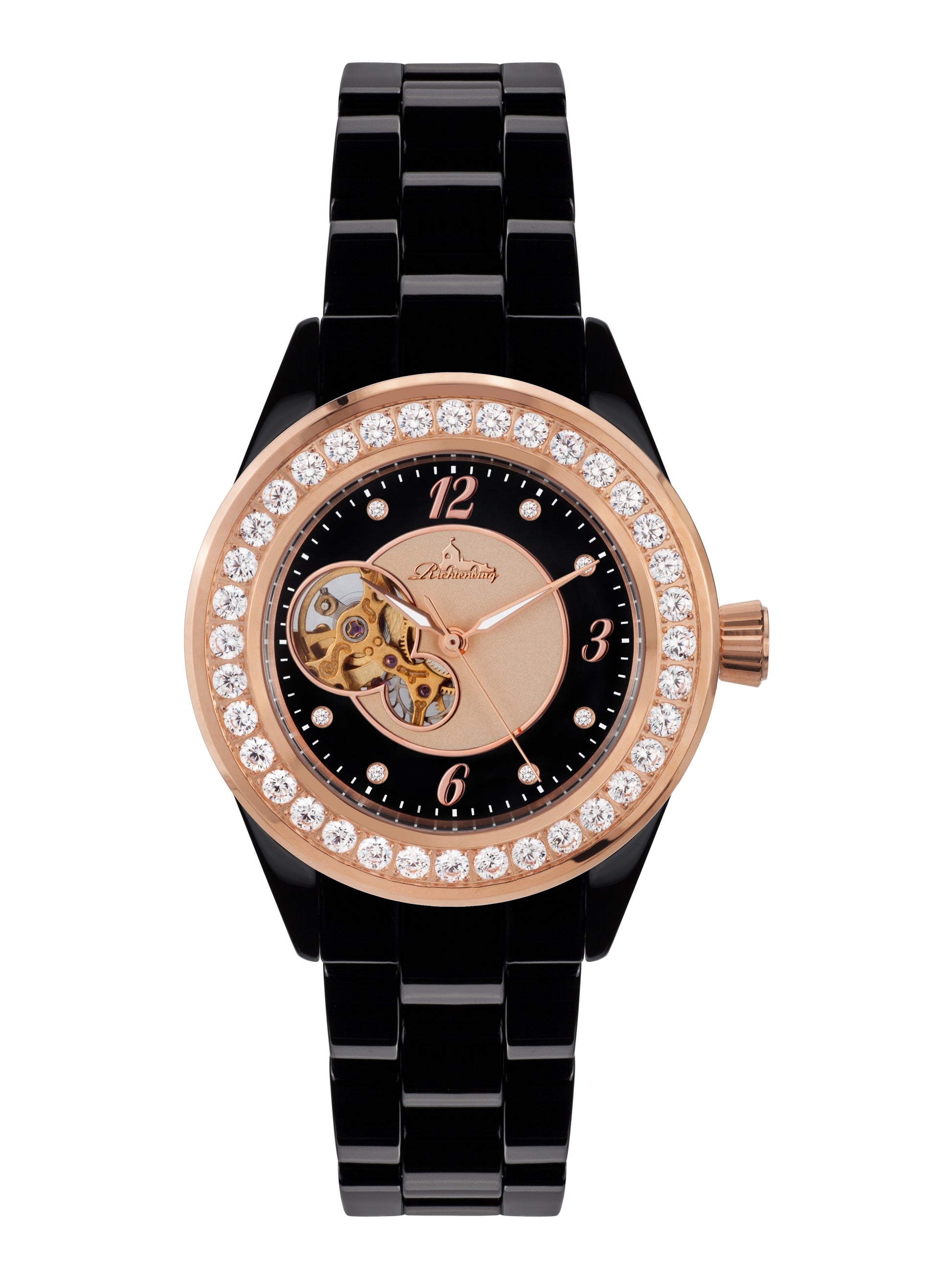 Automatic watches — Venedig Kera — Richtenburg — rosegold IP black