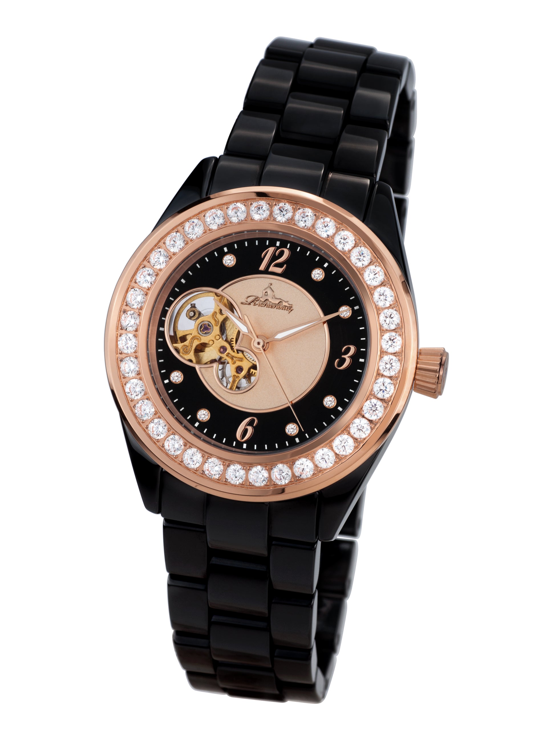 Automatic watches — Venedig Kera — Richtenburg — rosegold IP black