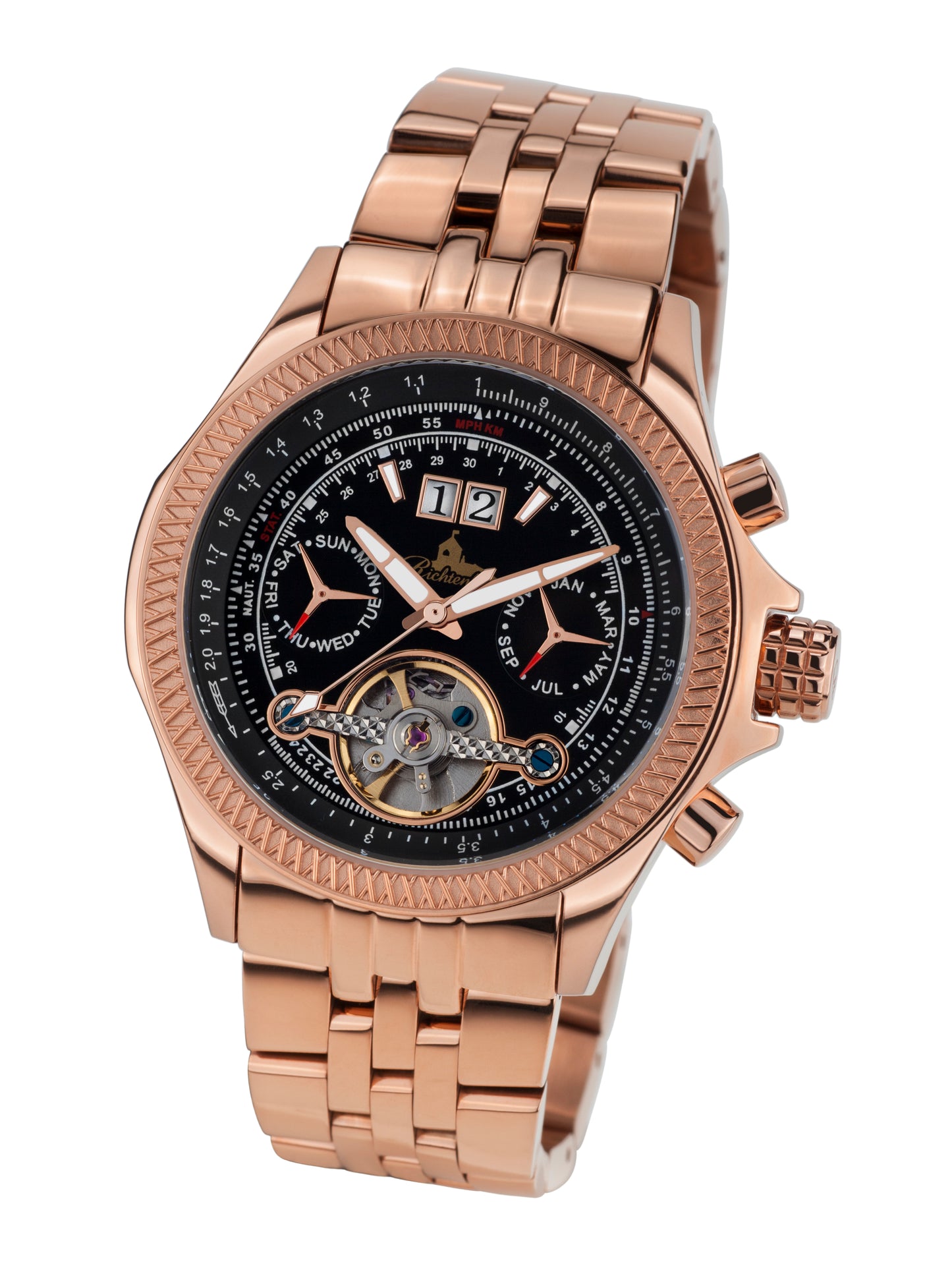Automatic watches — Torero — Richtenburg — rosegold IP black