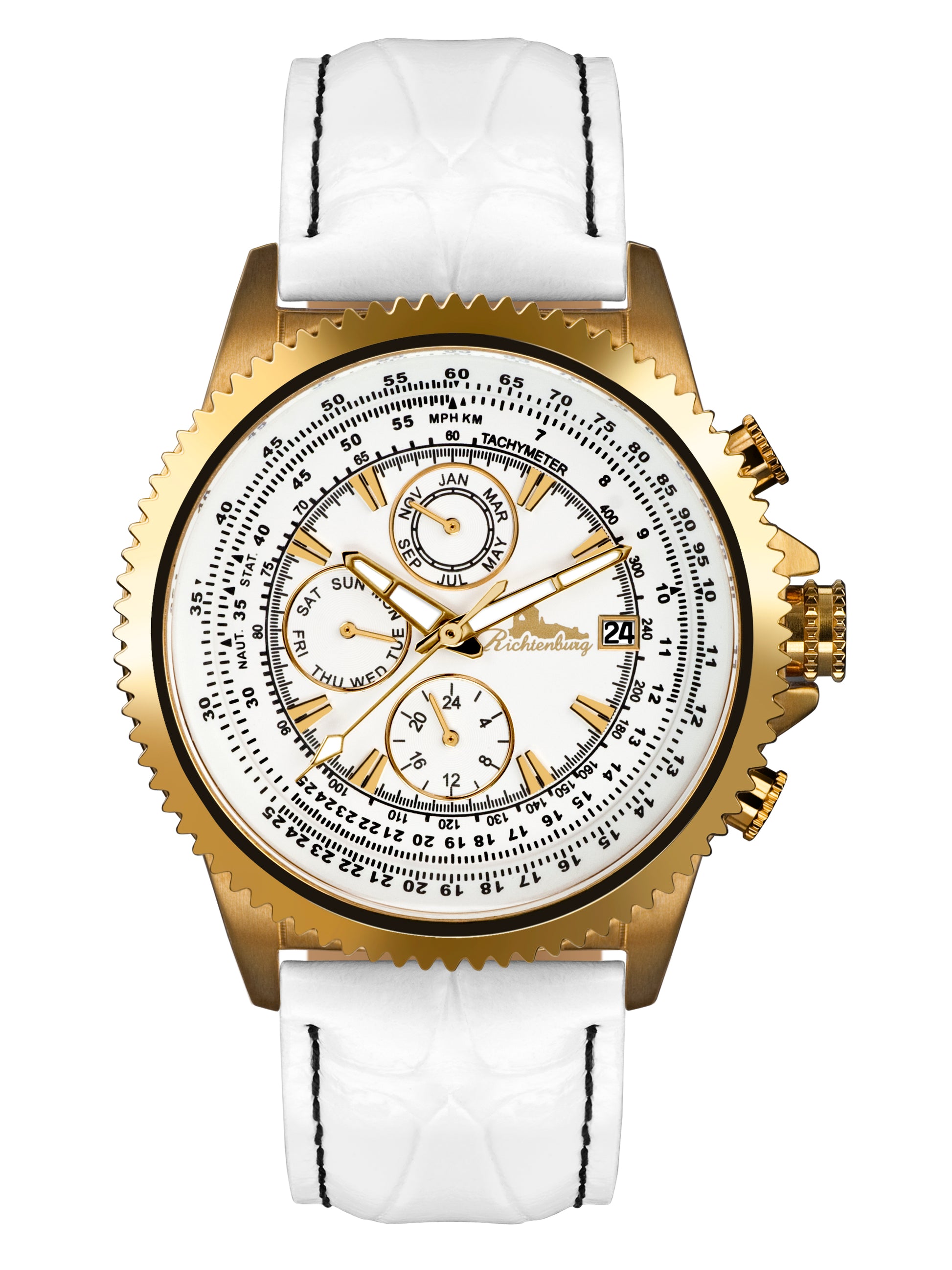 Automatic watches — Panama — Richtenburg — white gold IP
