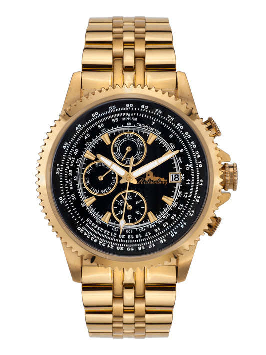 Automatic watches — Panama — Richtenburg — gold IP black steel