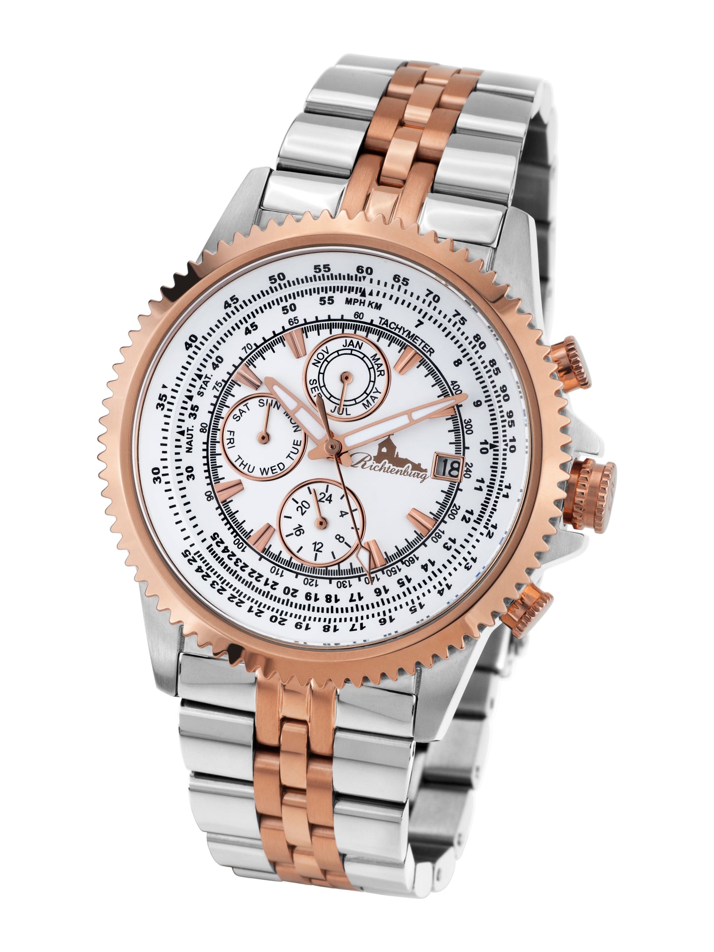 Automatic watches — Panama — Richtenburg — rosegold IP steel two-tone