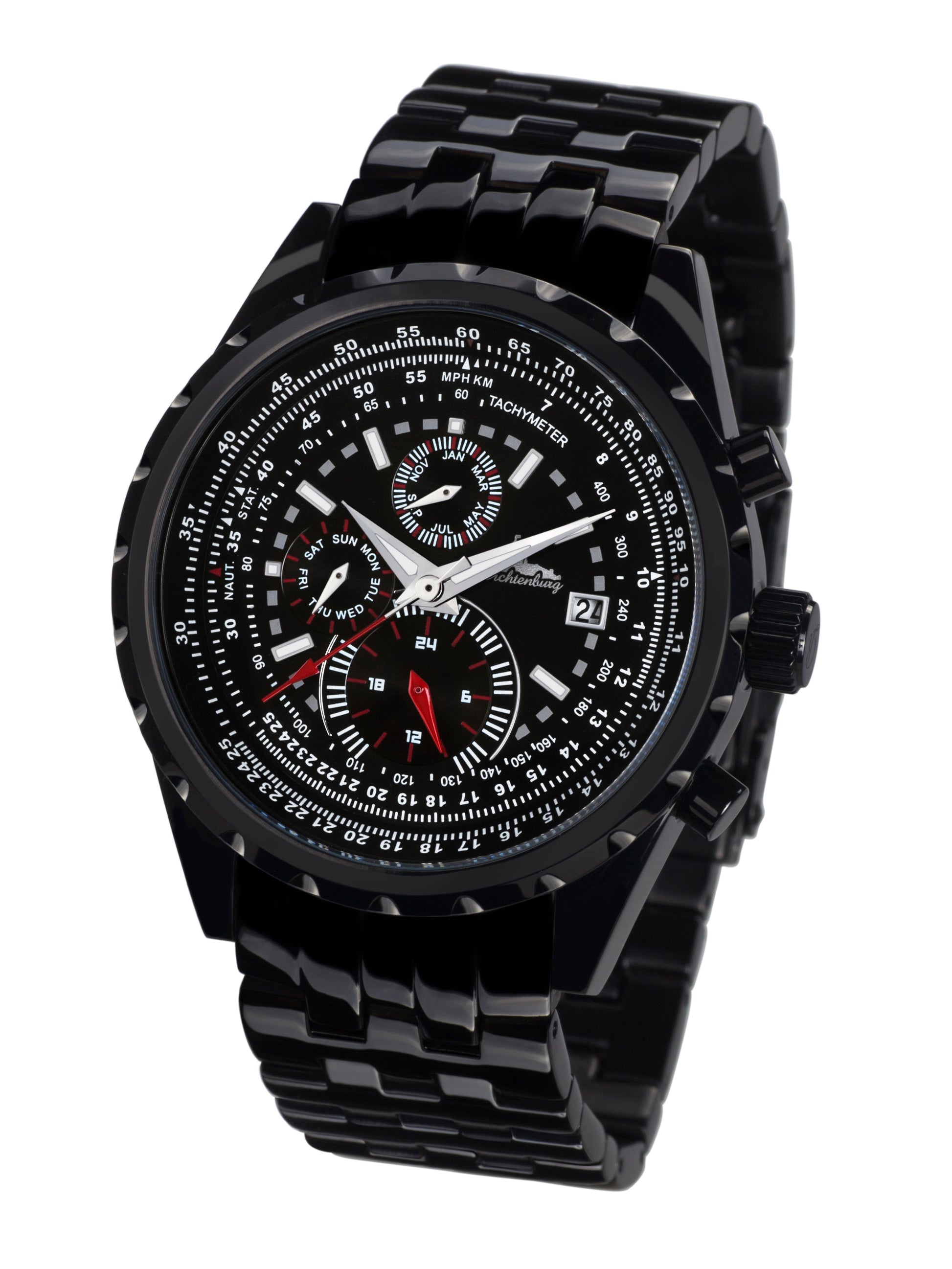 Automatic watches — Stahlfighter — Richtenburg — black IP