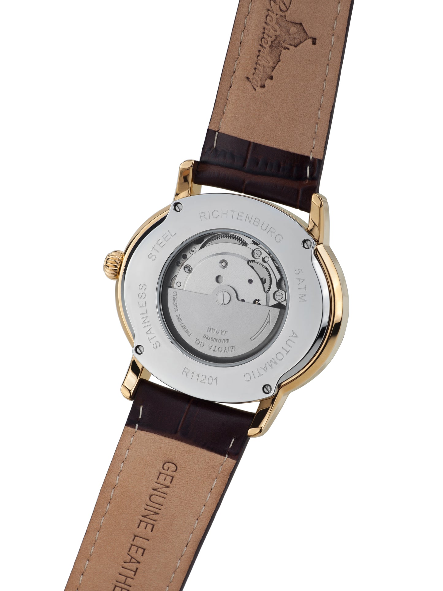 Automatic watches — Dorothea — Richtenburg — gold IP silver brown