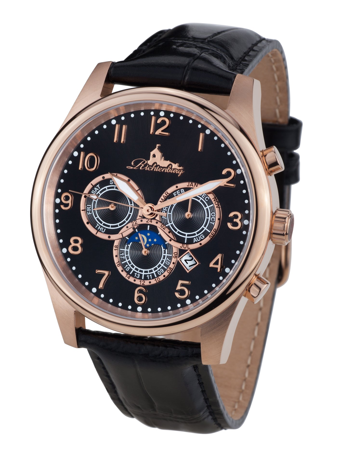 Automatic watches — Athen — Richtenburg — rosegold IP black