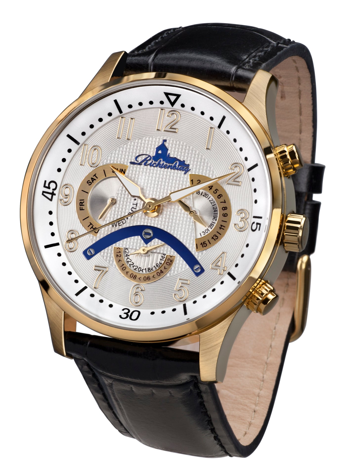 Automatic watches — Apia — Richtenburg — gold IP leather