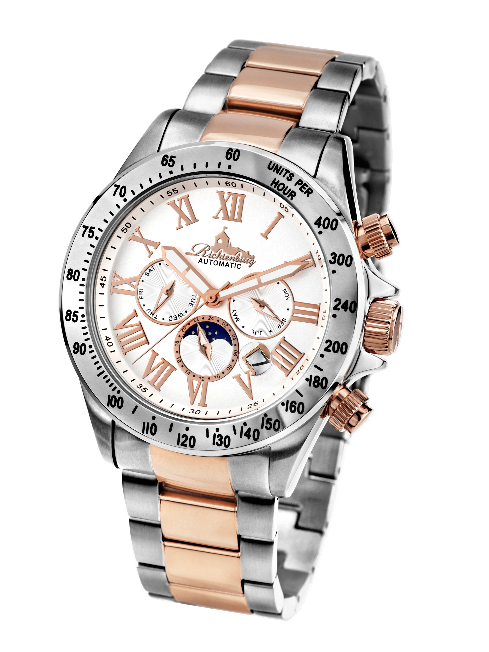 Automatic watches — Fastpace — Richtenburg — steel silver rosegold two-tone