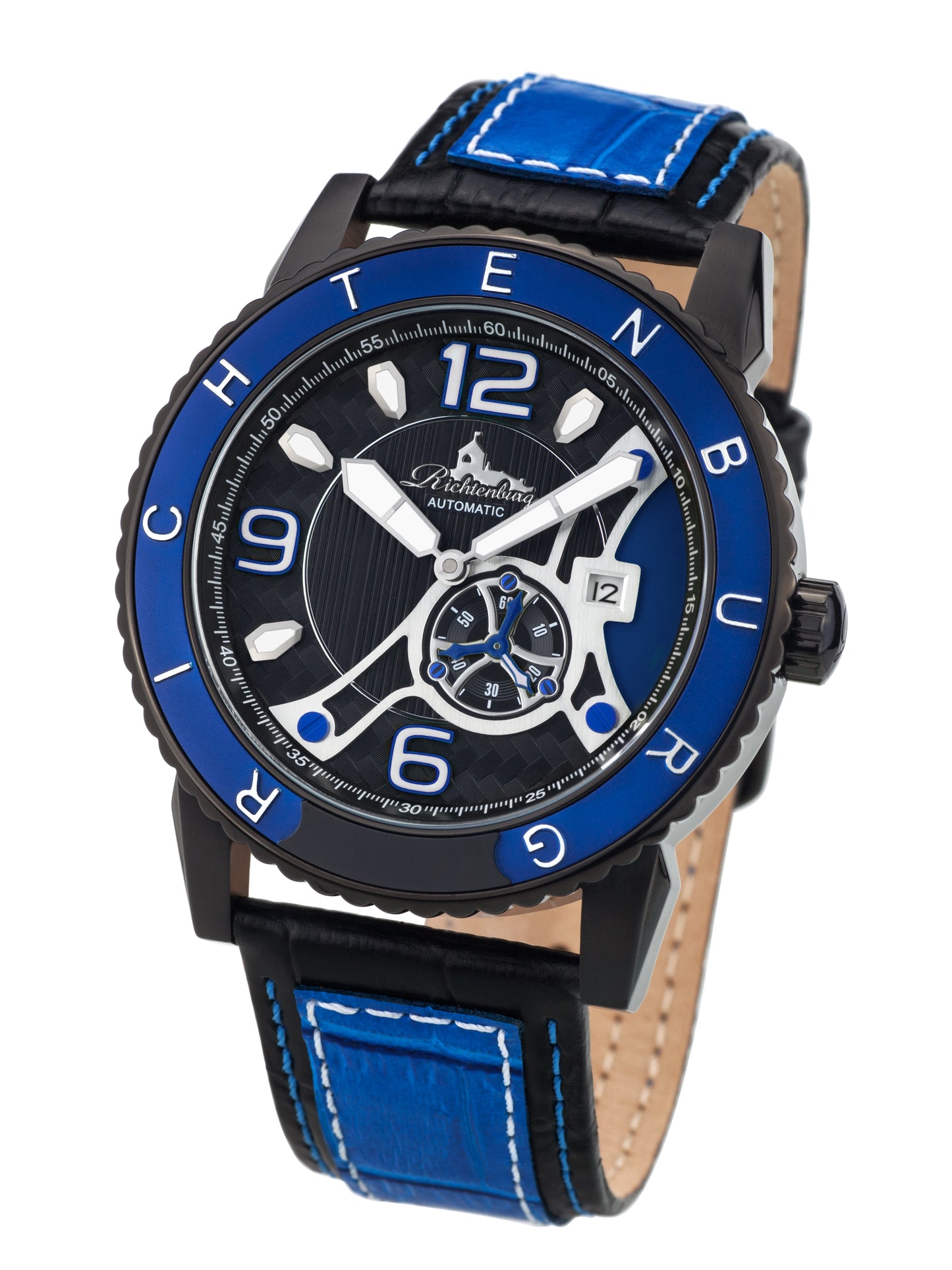 Automatic watches — Jakarta — Richtenburg — black IP blue