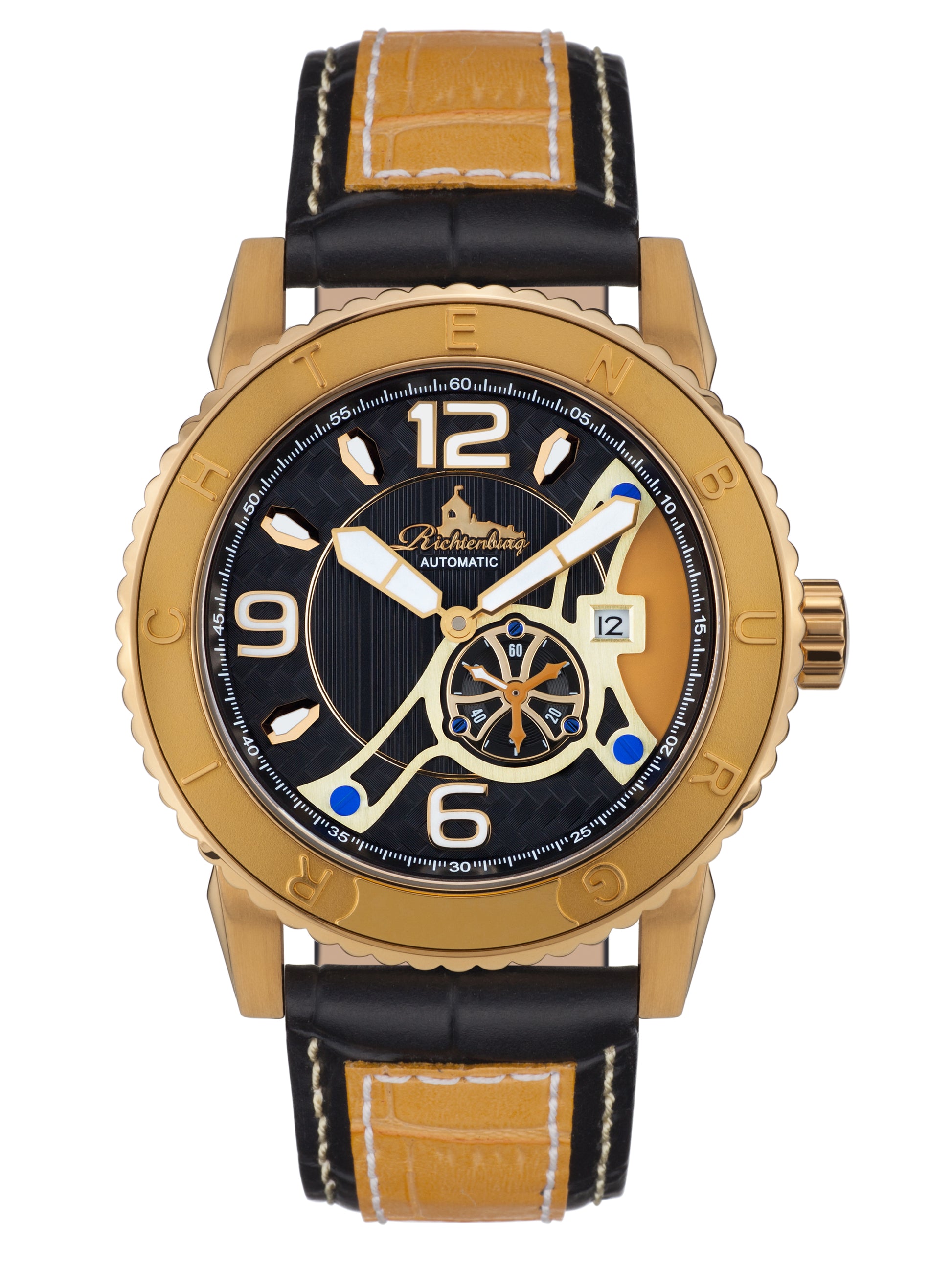 Automatic watches — Jakarta — Richtenburg — gold IP ocher