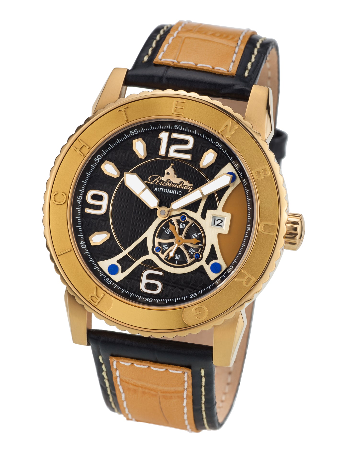 Automatic watches — Jakarta — Richtenburg — gold IP ocher