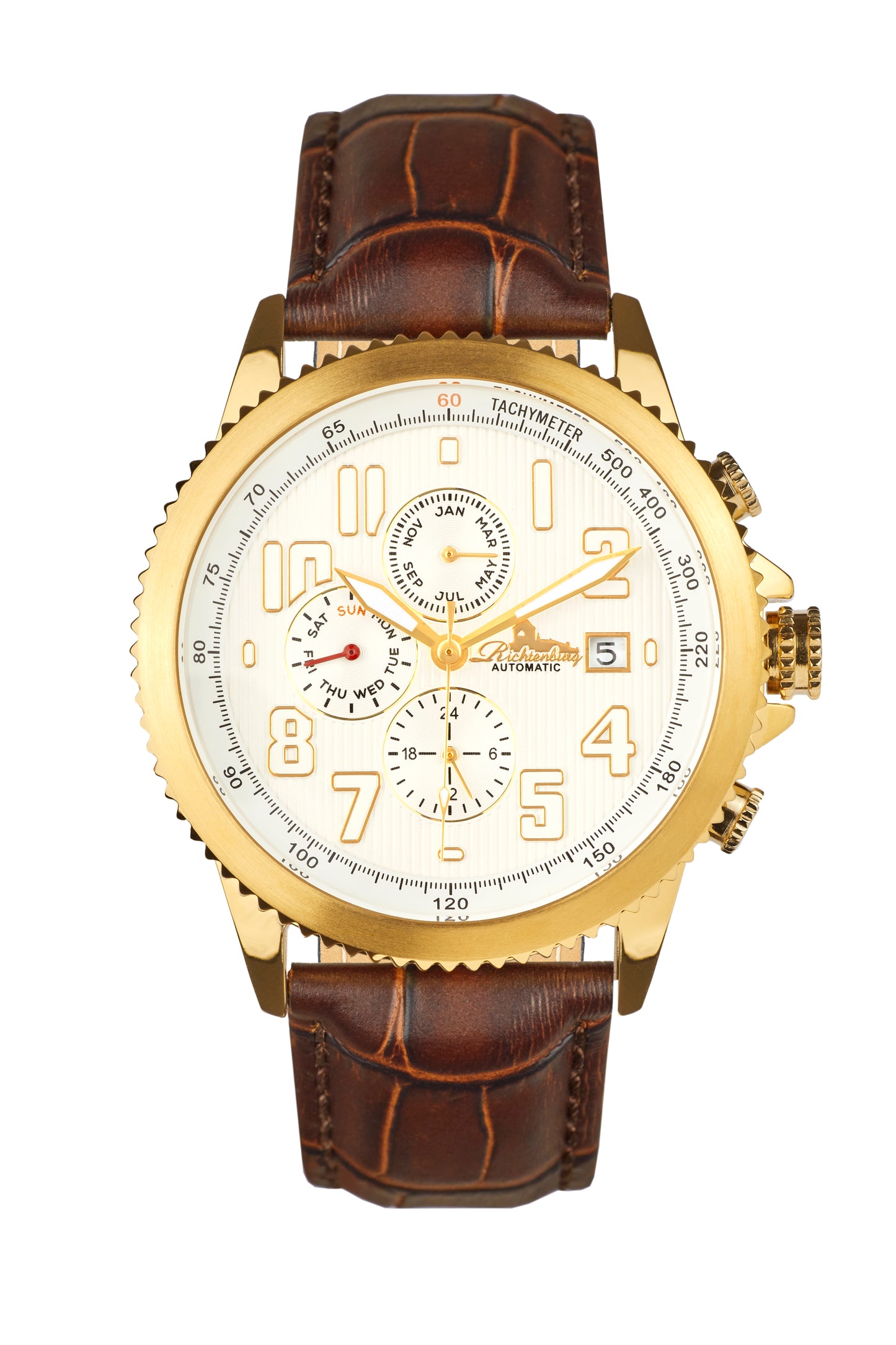 Automatic watches — Threeway — Richtenburg — gold IP silver