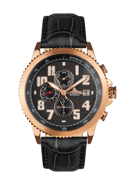 Automatic watches — Threeway — Richtenburg — rosegold IP black