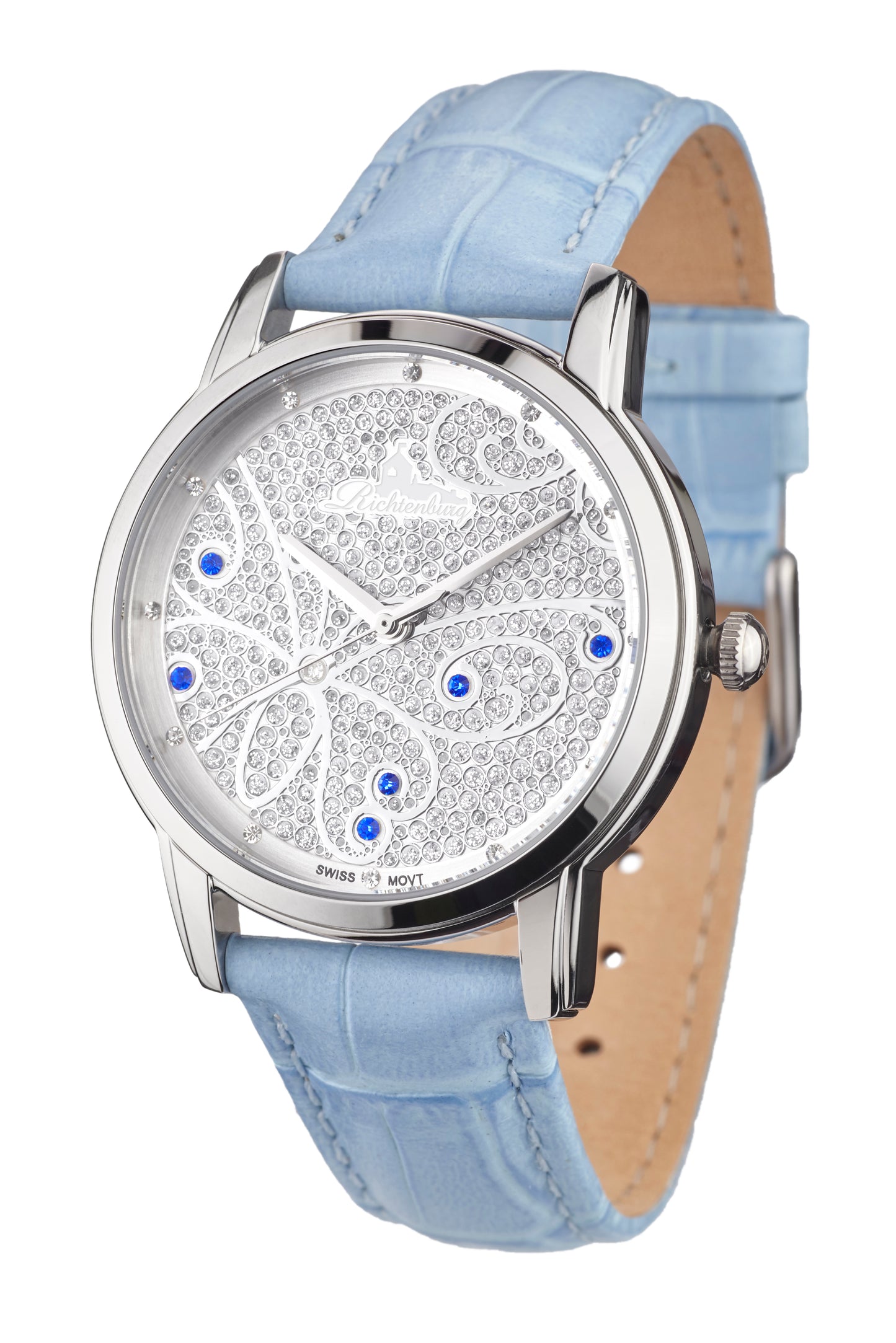 Automatic watches — Zaara — Richtenburg — steel silver baby blue