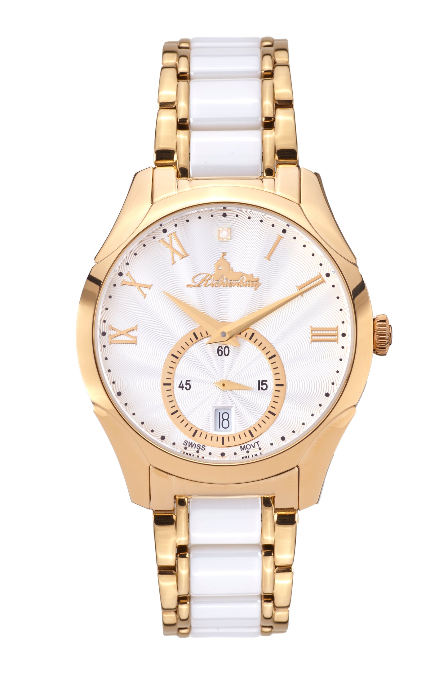 Automatic watches — Belana — Richtenburg — rosegold IP ceramic white silver