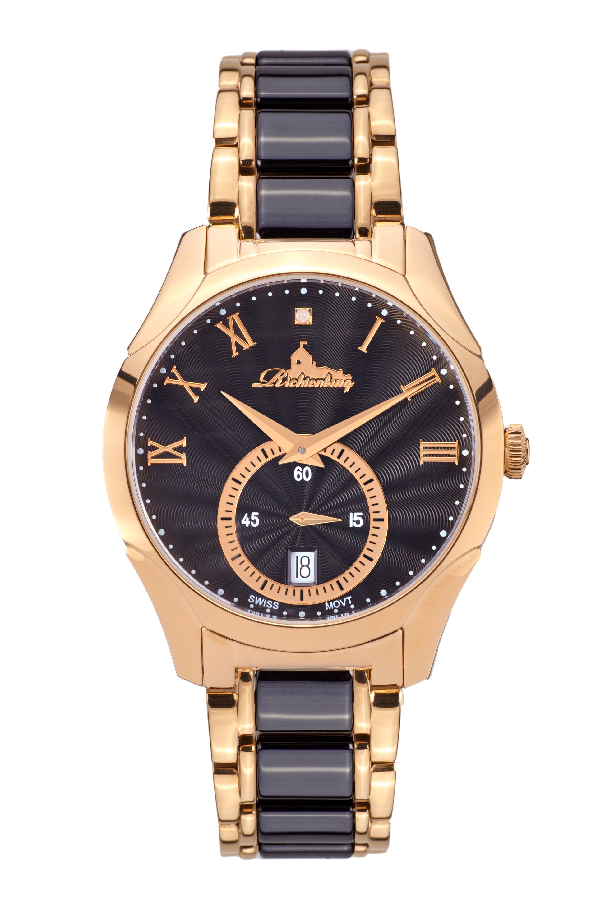 Automatic watches — Belana — Richtenburg — rosegold IP ceramic black